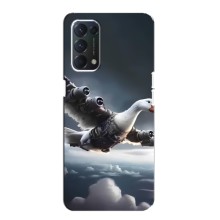 Чехол с мемом Тралалело тралала на OPPO A74 (Бомбардини гусини)