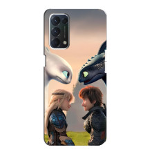Чехол как приручить дракона на OPPO A74 – Гикавка и Астрид