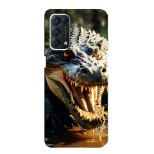 Чохол з картинкою 'Хижаки' для OPPO A74 – Крокодил