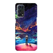 Космические Чехлы для Оппо А74 (VPrint) (Галактический вид)