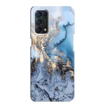 Мраморный чехол на OPPO A74 (VPrint) (Нежный мрамор)