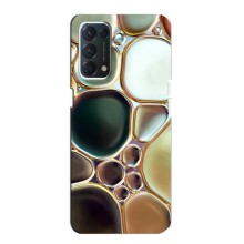 Мраморный чехол на OPPO A74 (VPrint) (Радужный Мрамор)