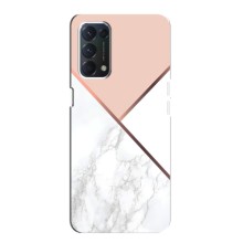 Мраморный чехол на OPPO A74 (VPrint) (Тройной мрамор)