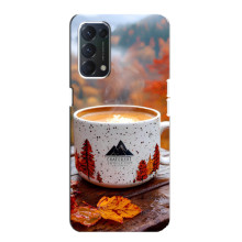Чохол з унікальним дизайном 'Осінь з кавою' для OPPO A74 – Кава на природі