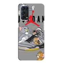 Силиконовый Чехол Nike Air Jordan на Оппо А74 – Air Jordan