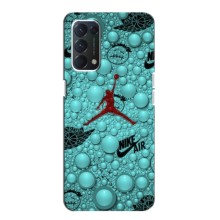 Силиконовый Чехол Nike Air Jordan на Оппо А74 (Джордан Найк)