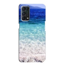 Силиконовый чехол с КАРТИНКАМИ лето для OPPO A74 (AlphaPrint) (Море)