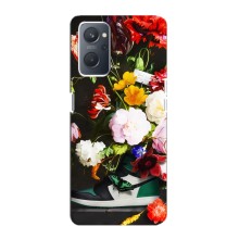 Брендновые Чехлы для Oppo A76 - (PREMIUMPrint) (Nike цветы)