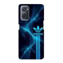 Чехлы Адидас для Oppo A76 (AlphaPrint) (Синий Адидас)