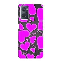 Чехлы для любимой на Оппо А76 (VPrint) (Pink hearts)