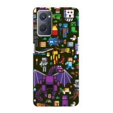 Чехол Майнкрафт на Oppo A76 (AlphaPrint) Minecraft (Коллаж Майнкрафт)
