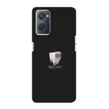 Чехол Майнкрафт на Oppo A76 (AlphaPrint) Minecraft (Овечка Майнкрафт)
