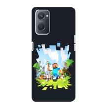Чехол Майнкрафт на Oppo A76 (AlphaPrint) Minecraft (персонажи Minecraft)