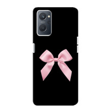 Чехол банты для Oppo A76 – Бант на черном