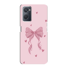 Чехол банты для Oppo A76 – Бант на розовом