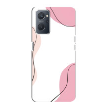 Чехол цветочный дизайн для Oppo A76 – Розовый фон
