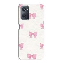 Чехол с бантиками на Оппо А76 (Большие бантики)