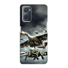 Чехол с мемами тралалело тралала для Oppo A76 – Гусини и крокодило