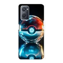 Чехол с Пикачу на Oppo A76 (Мяч Пикачу)