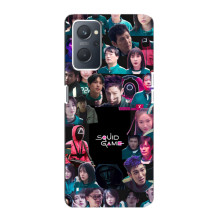Чехол Гра в кальмара для Oppo A76 – Коллаж игры кальмара