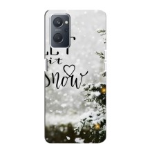 Новорічні, Святкові Чохли для Oppo A76 - 2024 год (Let it snow)