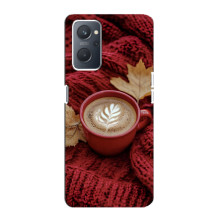 Чехол с уникальным дизайном «Осень с кофе» для Oppo A76 – Кофе на пледе