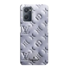 Текстурный Чехол Louis Vuitton для Оппо А76 (Белый ЛВ)