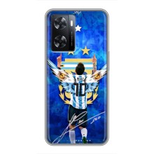 Чехлы для Oppo A77 (Leo чемпион) (AlphaPrint) (Месси сборная)