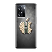 Чехлы ГУЧЧИ для Оппо А77 (AlphaPrint) (Apple gucci)