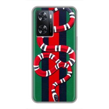 Чехлы ГУЧЧИ для Оппо А77 (AlphaPrint) (Gucci змия)