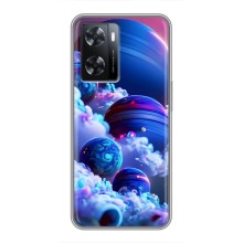 Чохли КОСМОС  на Oppo A77 – Сині планети
