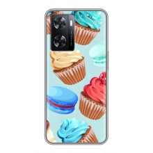 Чехлы с Фруктами для Oppo A77 (VPrint) (Кексики)