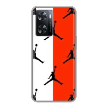 Чехлы для Oppo A77 - с картинкой JORDAN (AlphaPrint) (Лого Джордан)