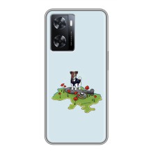Чехлы с картинкой собаки Патрон для Oppo A77 (AlphaPrint) (Сапер Пес)