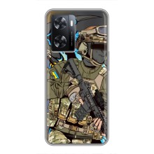 Чехлы с картинкой ЗСУ для Oppo A77 (AlphaPrint) (Воин ВСУ)
