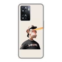 Чехлы с Обезьянами NFT для Oppo A77 (AlphaPrint) (обезьяна NFT в очках)