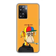 Чехлы с Обезьянами NFT для Oppo A77 (AlphaPrint) (Скучающая Обезьяна NFT)