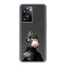 Чехлы с Обезьянами NFT для Oppo A77 (AlphaPrint) (стильная обезьяна NFT)