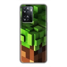 Чехол Майнкрафт на Oppo A77 (AlphaPrint) Minecraft (текстура Майнкрафт)