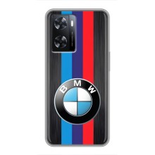 Чехол для Оппо А77 - с принтом БМВ (AlphaPrint) (Лого BMW)