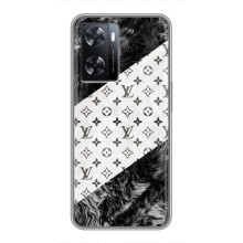 Чохол Стиль Louis Vuitton на Oppo A77 (LV на білому)