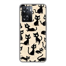Чехол с рисунком кот на Oppo A77