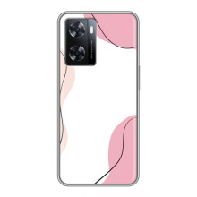 Чехол цветочный дизайн для Oppo A77 – Розовый фон