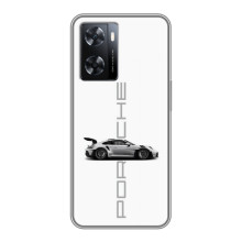 Чохол з авто Порше для Oppo A77 – білий порше
