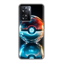 Чехол с Пикачу на Oppo A77 (Мяч Пикачу)