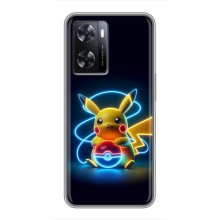 Чехол с Пикачу на Oppo A77 (Покемон)