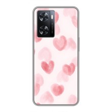 Чехол с розовым рисунком для Oppo A77