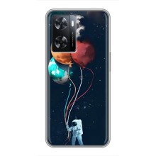 Космические Чехлы для Оппо А77 (VPrint) (Планеты шарики)
