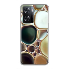 Мраморный чехол на Oppo A77 (VPrint) (Радужный Мрамор)