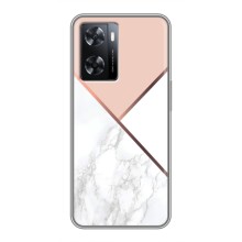 Мраморный чехол на Oppo A77 (VPrint) (Тройной мрамор)